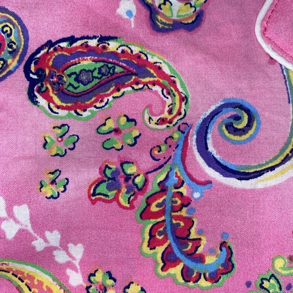 🏇LAUREN RALPH LAUREN MAN Tailored Pink Paisley Print Top ONLY - Picture 7 of 12